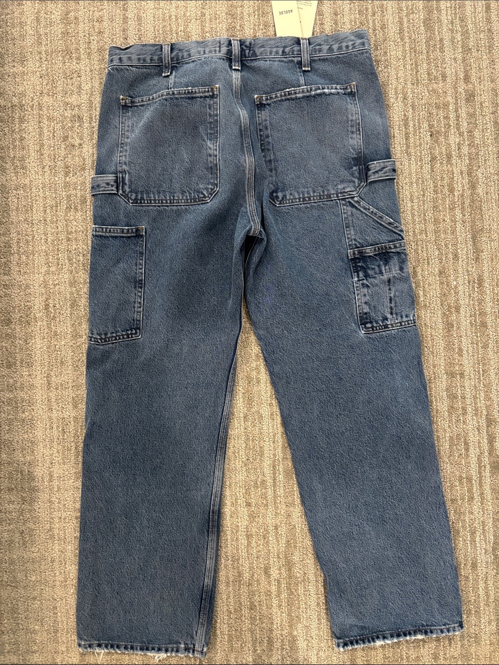 Agolde Repetition Rami Carpenter Jeans - Mid Blue Wash - Picture 4 of 5